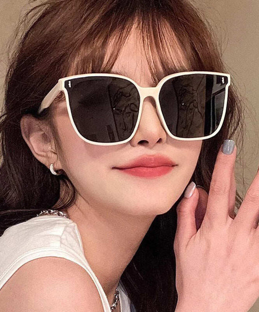 Brief White Resin Sunglasses